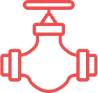 Diagram of a main water line running from the street to a home, the section replaced during main pipe replacement.